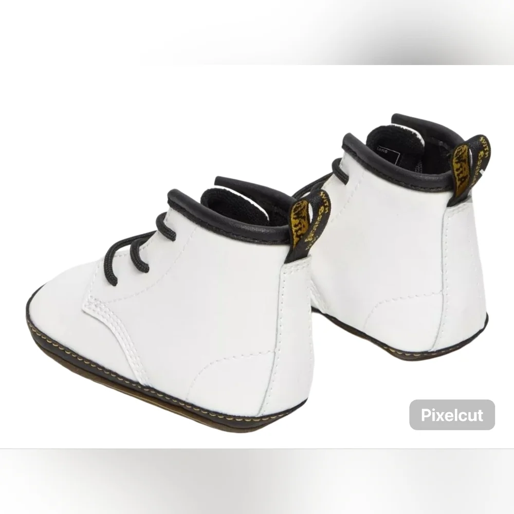 Dr. Martens 1460 Crib Baby Boots - White Size 3 Brand NEW in Box